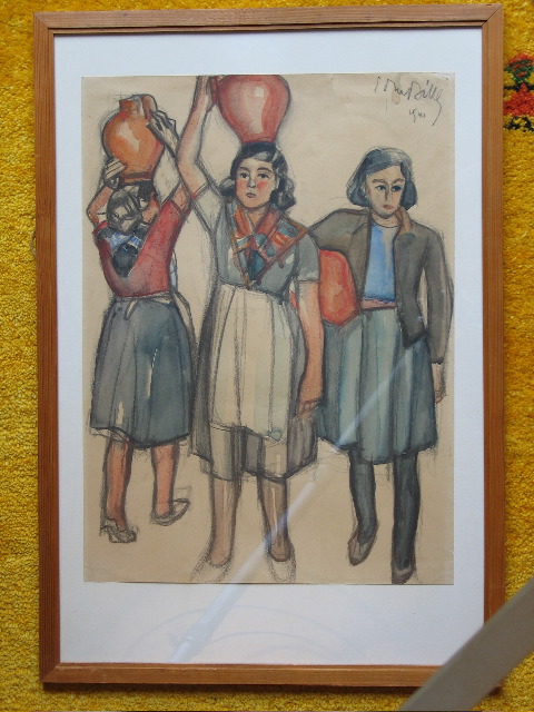Edmond Bille 3 porteuses d’eau portugaises, 1941