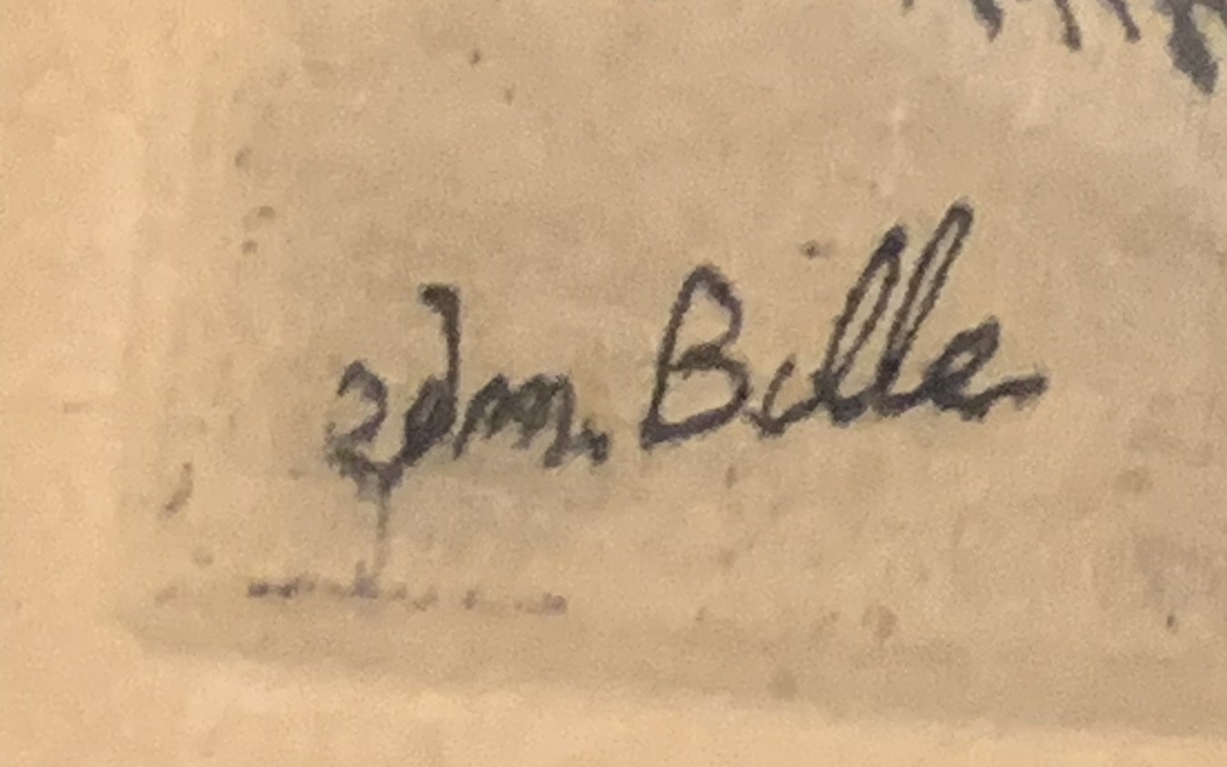 Signature Edmond Bille Le Valais, 1931