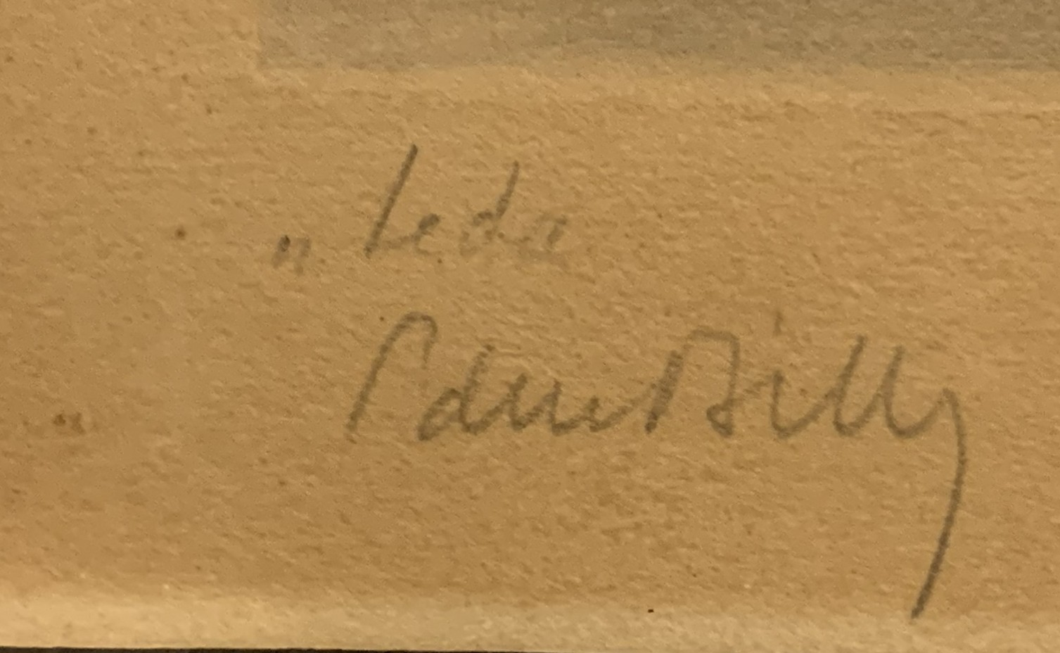 Signature Edmond Bille Leda