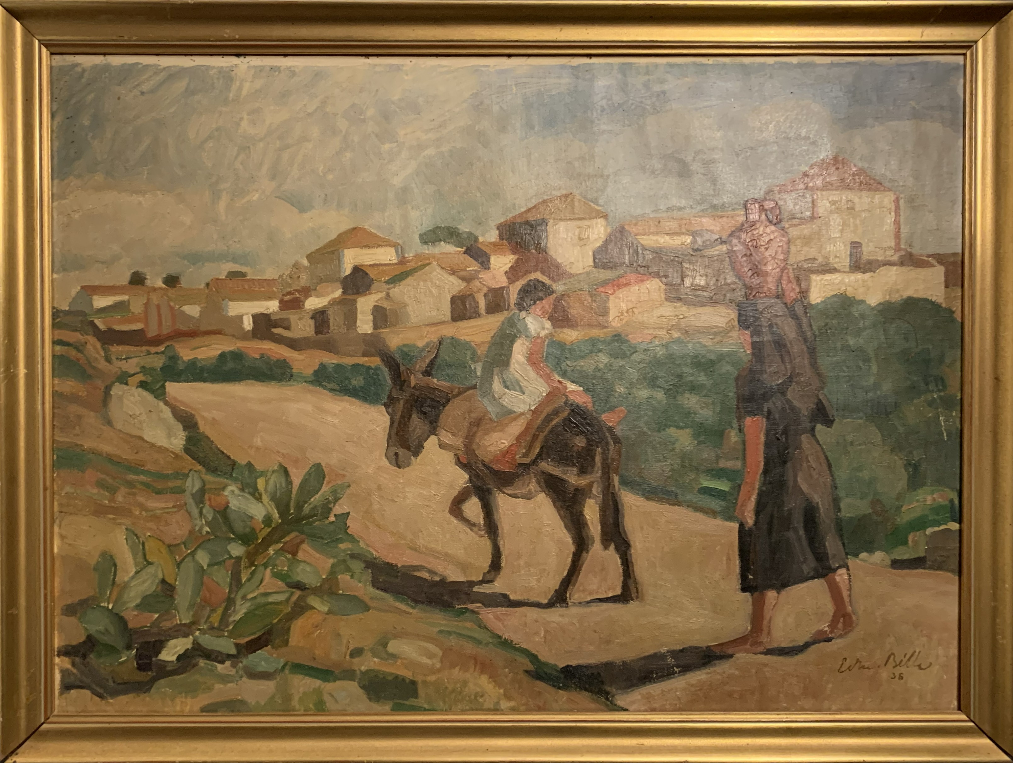 Edmond Bille Rural Scene in Portugal, 1936